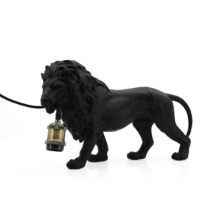 Black Lion Lamp